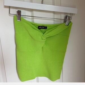 Lime Green Knit Top